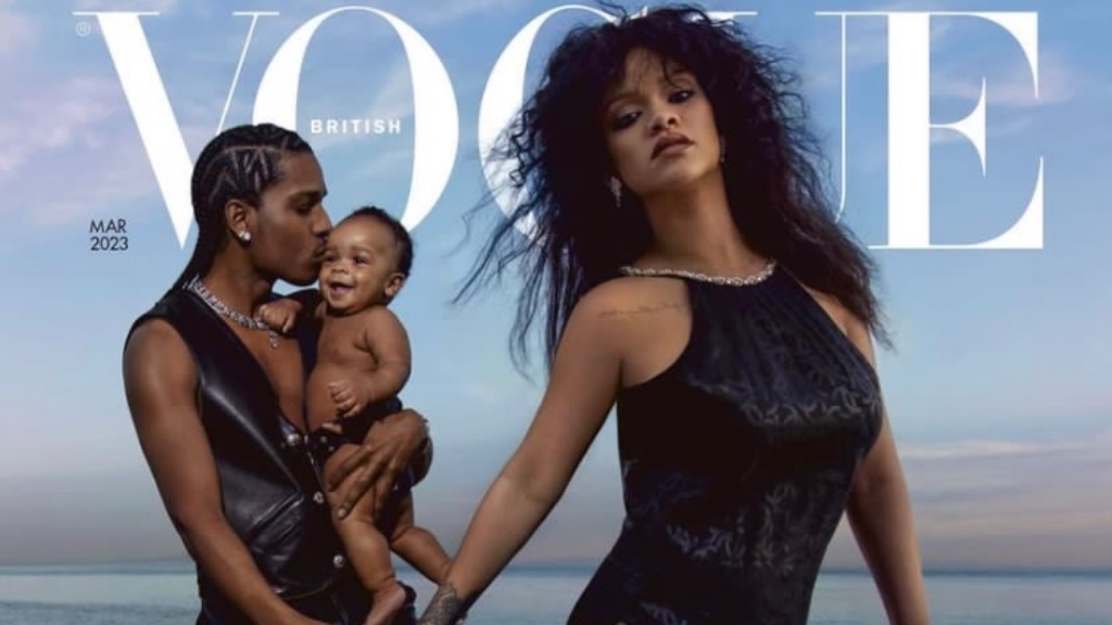 Rihanna, A$AP Rocky and son cover British Vogue