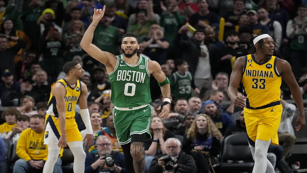 NBA-leading Celtics outlast Pacers 142-138 in OT