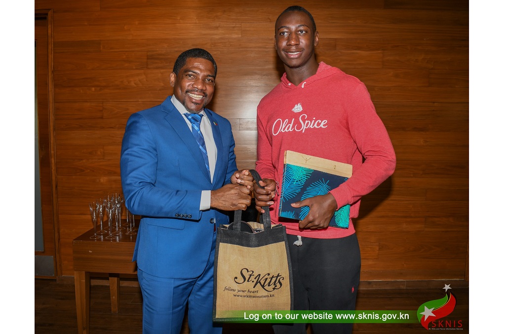 NFL player Joshua Williams visits St Kitts and Nevis