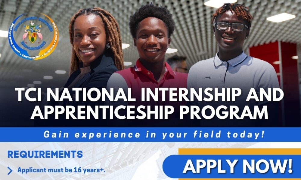 Tertiary Students 16 years + Can Now Apply for the TCI National Internship and Apprentice Program   