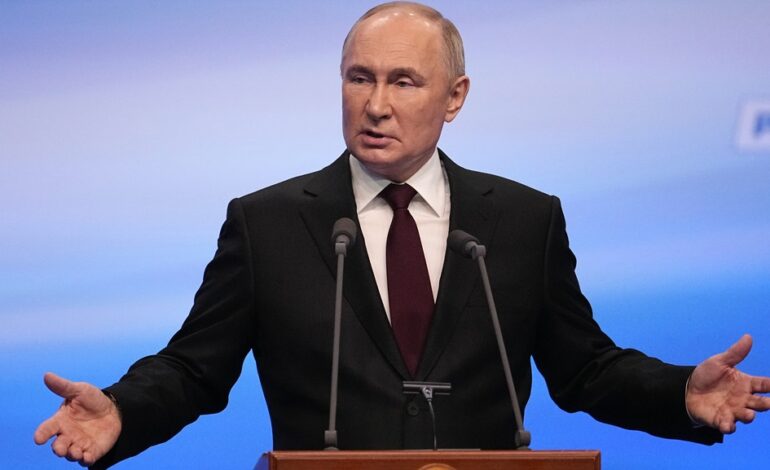 Putin basks in electoral victory; Russians quietly protest