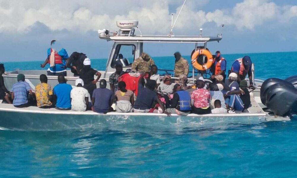 Turks & Caicos Border Security Team stops 31 Illegals off North Caicos