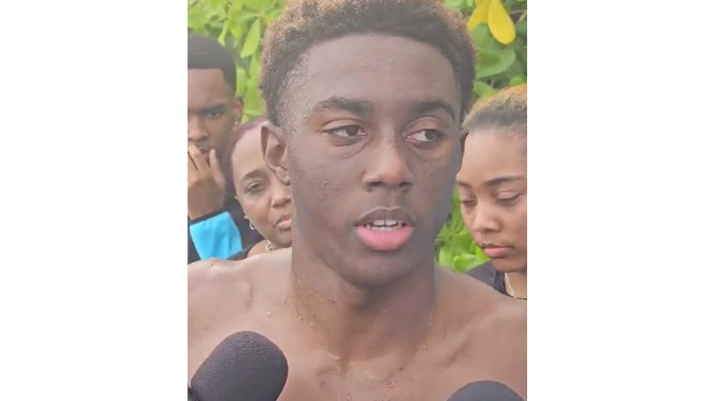 Don Saunders Jr competes in Carifta Swim, tribute to slain father