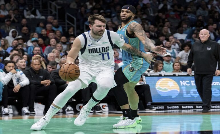 Mavericks beat Hornets as Luka Doncic scores 39 in triple-double