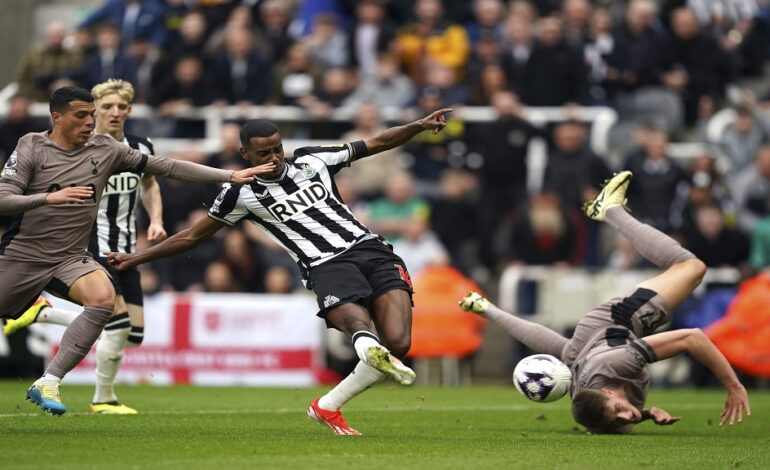 Newcastle rout Tottenham at home again as Isak scores twice in 4-0 win