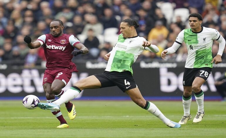 Reggae Boy Michail Antonio rescues draw for West Ham against Liverpool