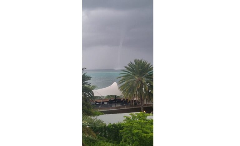 Waterspout spotted off Antigua