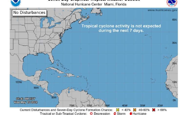 NHC begins issuing Atlantic Tropical Weather outlooks for 2024