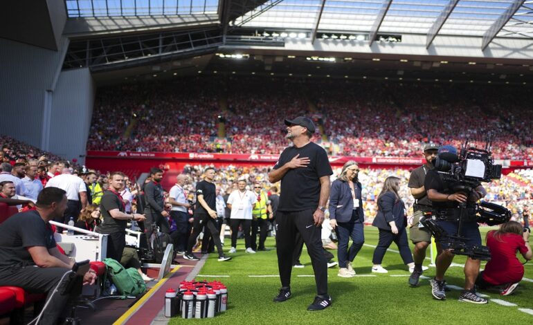 Jurgen Klopp wins emotional final match as Liverpool manager