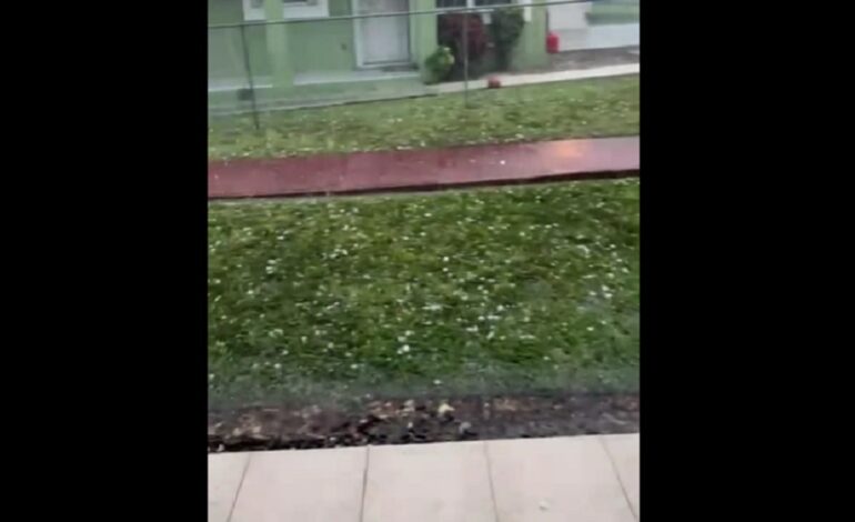 Strange weather: Hail and heat in The Bahamas