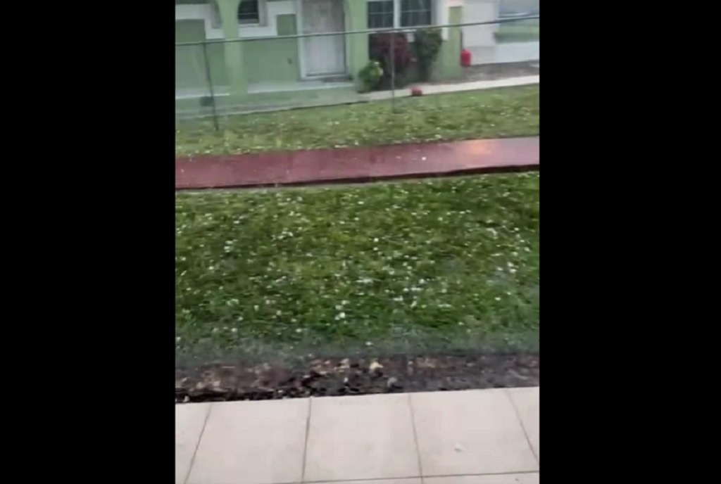 Strange weather: Hail and heat in The Bahamas