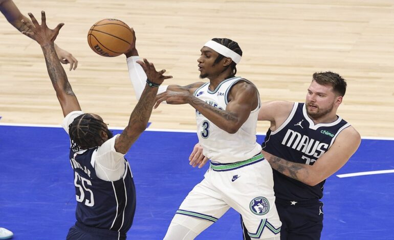 NBA: Mavericks finish strong in Game 1 road win over Timberwolves