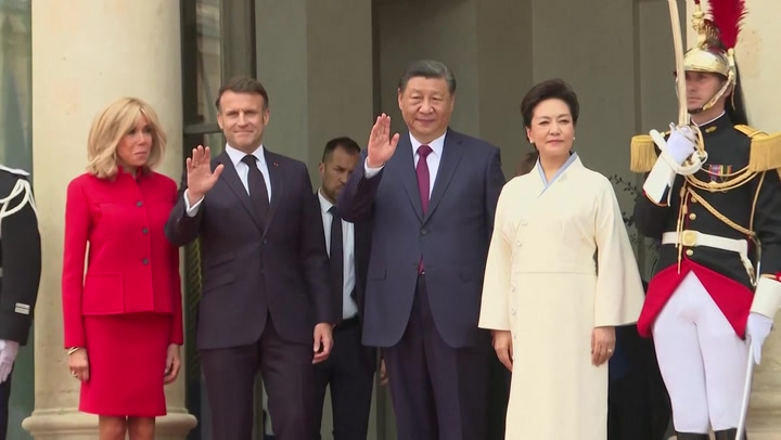 President Xi attends China-France-EU trilateral meeting in Paris