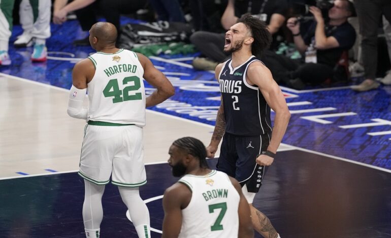 Mavericks roll past Celtics to avoid sweep in NBA Finals