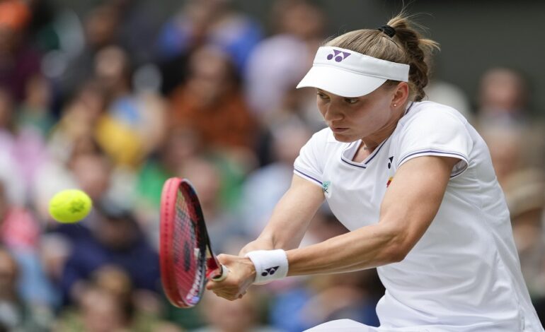 Rybakina beats Svitolina to reach Wimbledon semis against Krejcikova