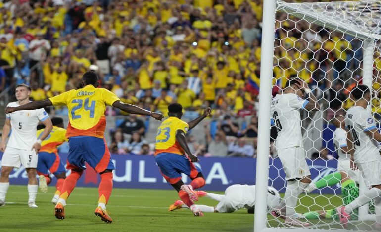 Colombia beat Uruguay 1-0 and will face Argentina in Copa final