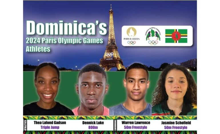 Four athletes to represent Dominica at Paris 2024