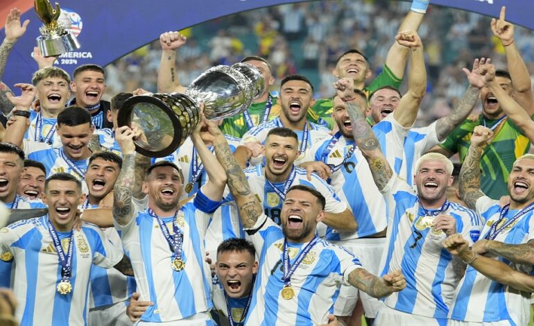 Argentina top FIFA men’s rankings