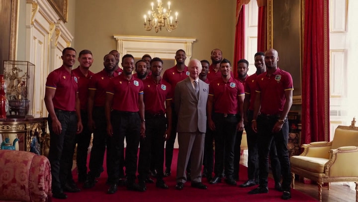 King Charles hosts West Indies cricket team at Buckingham Palace