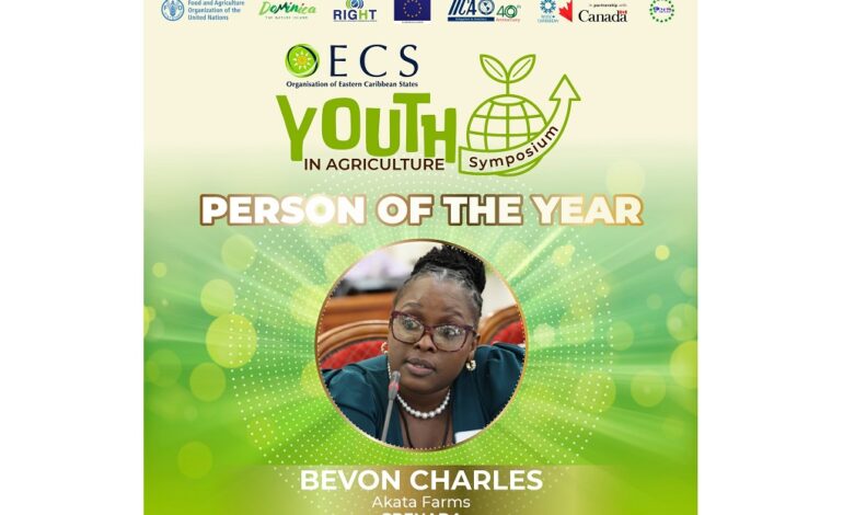 Grenadian named 2024 OECS Youth in Agriculture Person of the Year