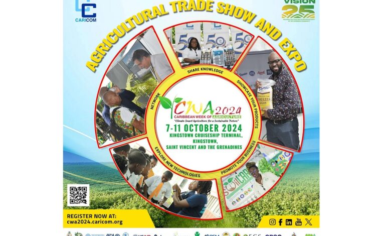 Caribbean Week of Agriculture coming to St Vincent and the Grenadines