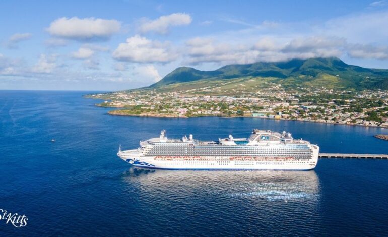 Sapphire Princess cruise ship docks at Port Zante for the first time