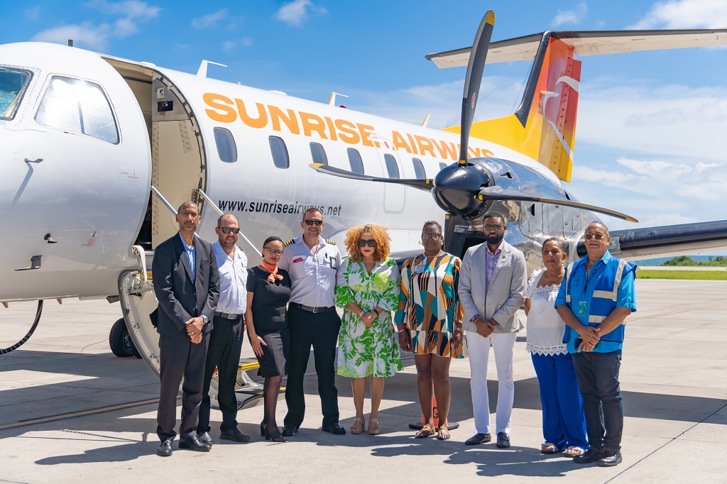 Grenada welcomes Sunrise Airways new Intra-Caribbean flight route