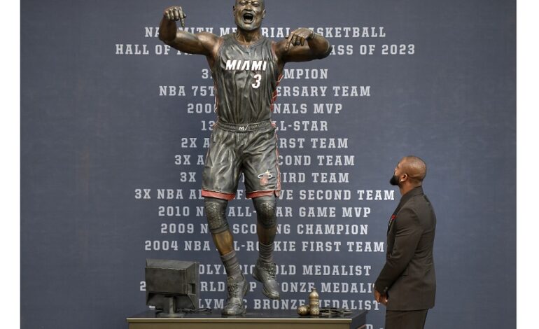 Dwyane Wade is aware of the feedback about his statue