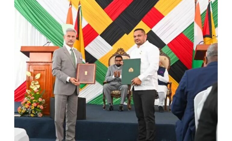 Guyana and India sign key MoUs to strengthen bilateral cooperation