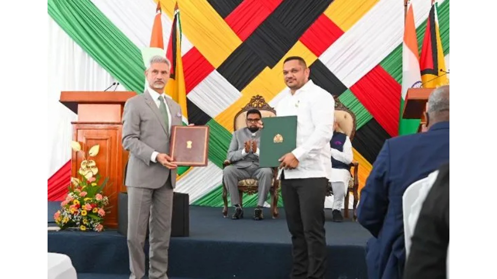 Guyana and India sign key MoUs to strengthen bilateral cooperation